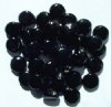40 10mm Opaque Black Disk Beads